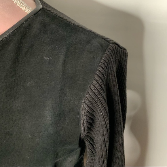 ESCAPADE leather‎ suede and silk gorgeous jacket. - Picture 5 of 14